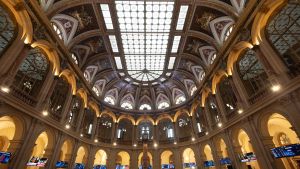 Archivo - Interior del Palacio de la Bolsa, en Madrid (España)