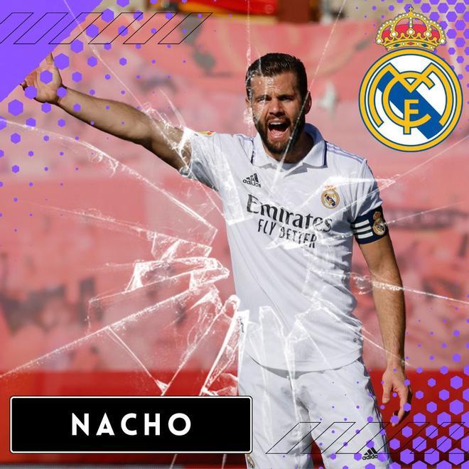 Nacho todavía no ha renovado su contrato, que finaliza este verano, por lo que podría ser una de las salidas. Es del agrado de la afición, aunque veremos si llega a un acuerdo con el Madrid.