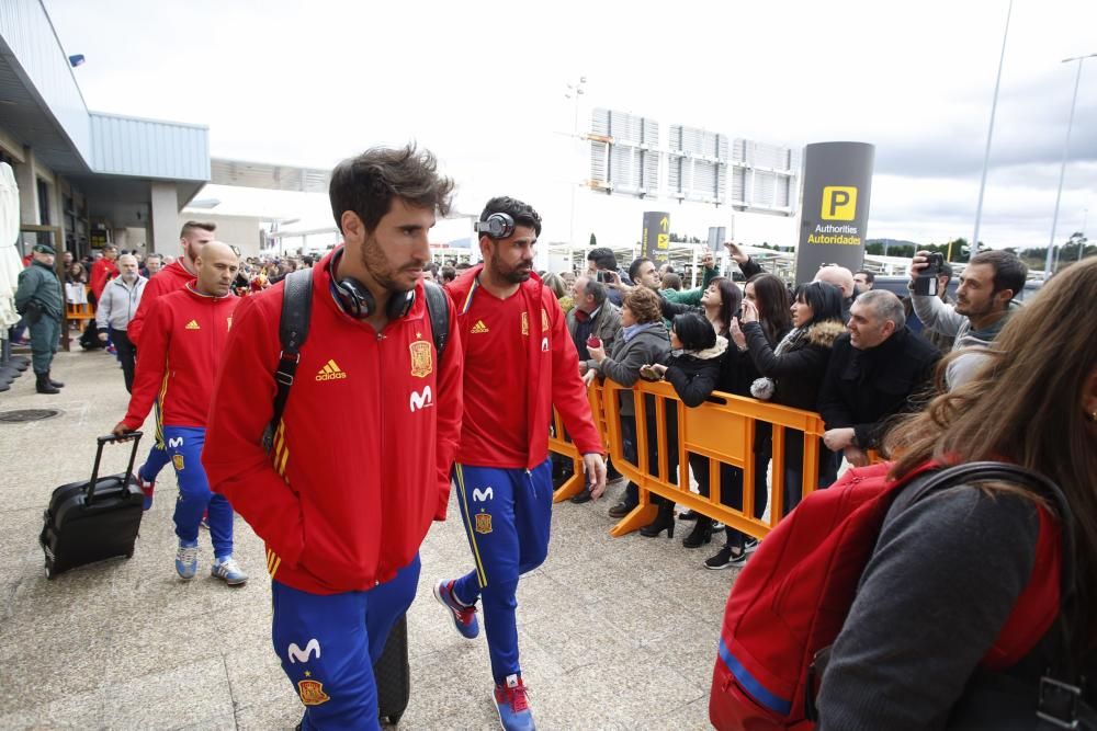 La selección española ya está en Asturias para su partido ante Israel