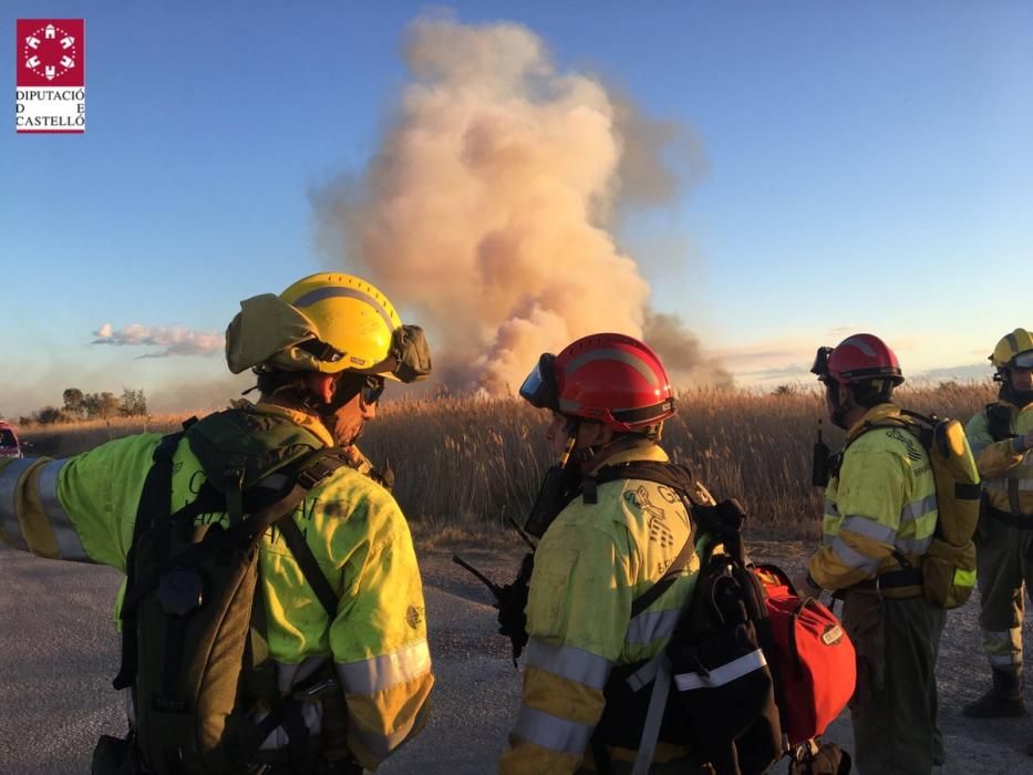 Incendio en el Prat Cabanes-Torreblanca