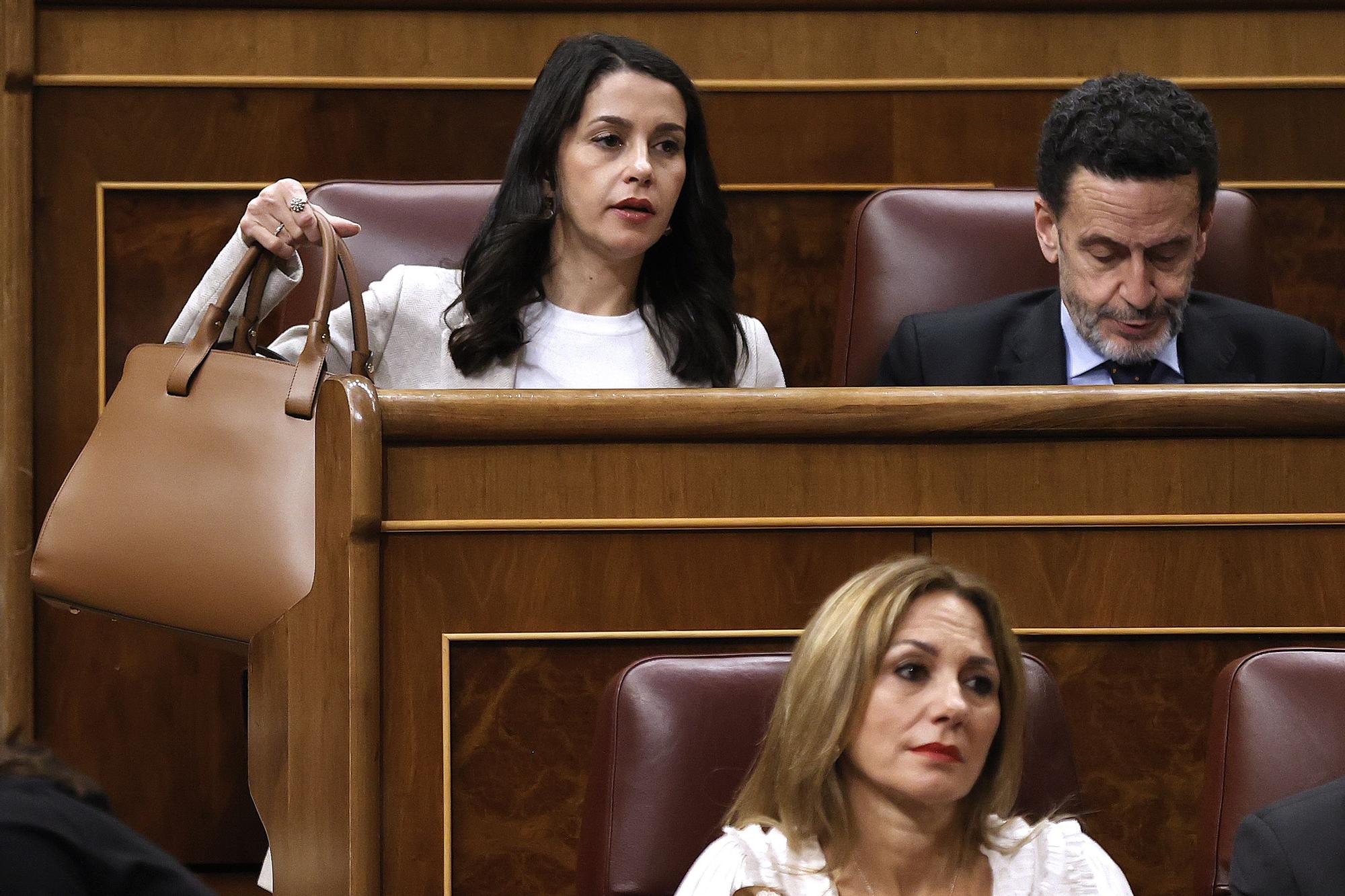 Arrimadas y Bal en el pleno del Congreso.