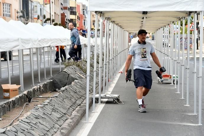 14/11/2019 CARRIZAL. INGENIO. Monataje de la Feria del Sureste en la Avenida Carlos V de Carrizal. Fotógrafa: YAIZA SOCORRO.  | 14/11/2019 | Fotógrafo: Yaiza Socorro