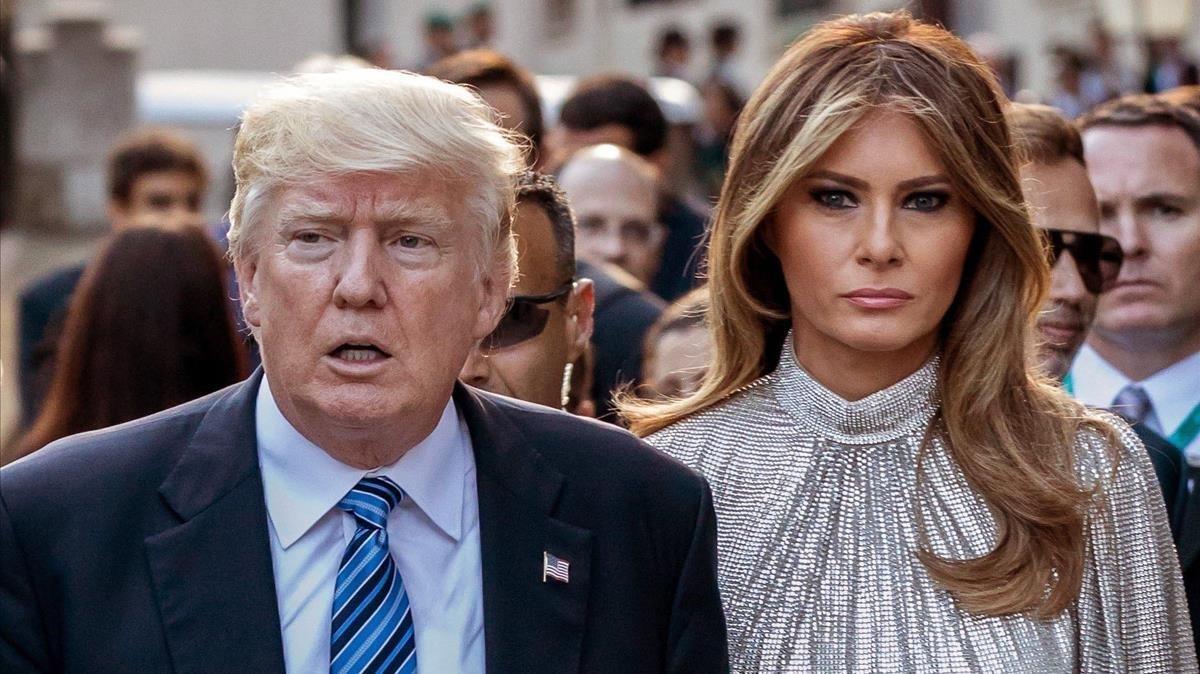 lmmarco39628710 u s  president donald trump an first lady melania attending 170810184611