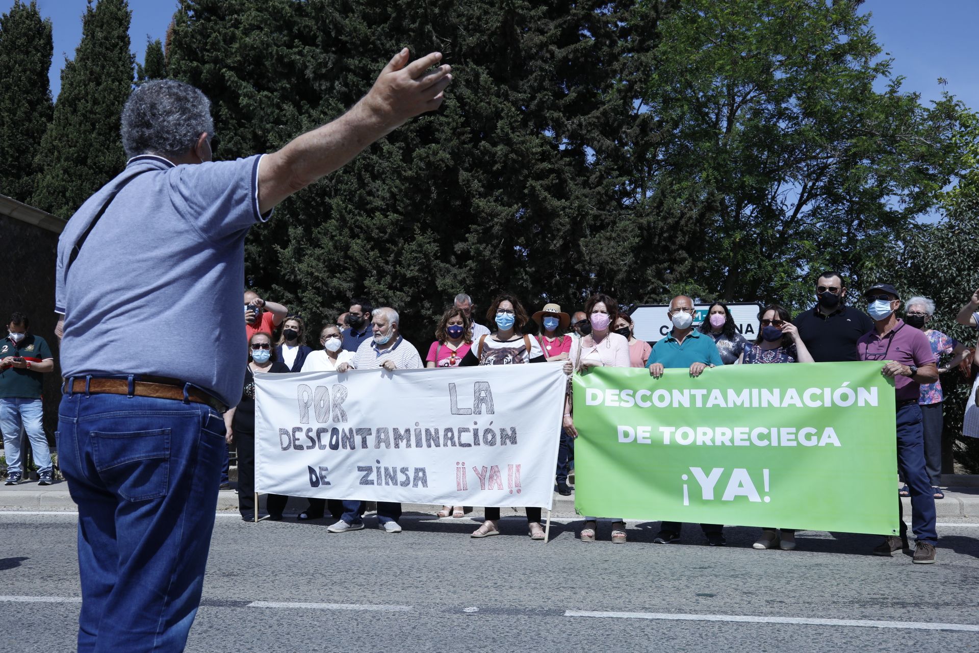 Protesta en Torreciega por la descontaminación del suelo