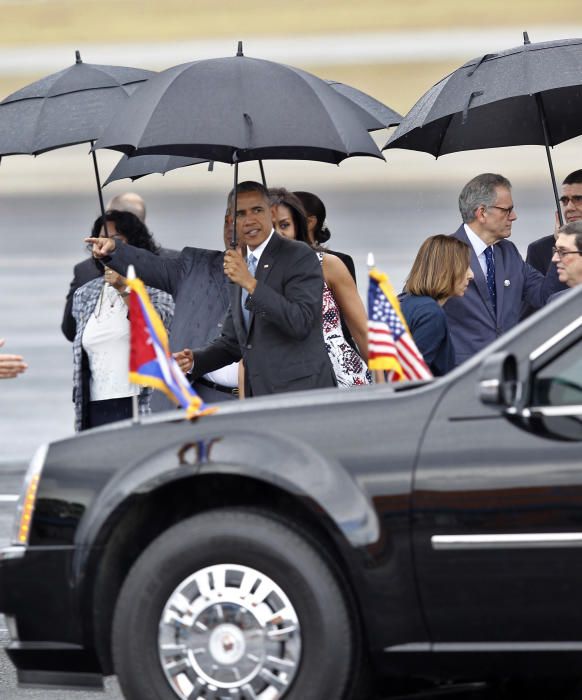 Barack Obama llega a Cuba para una vista histórica