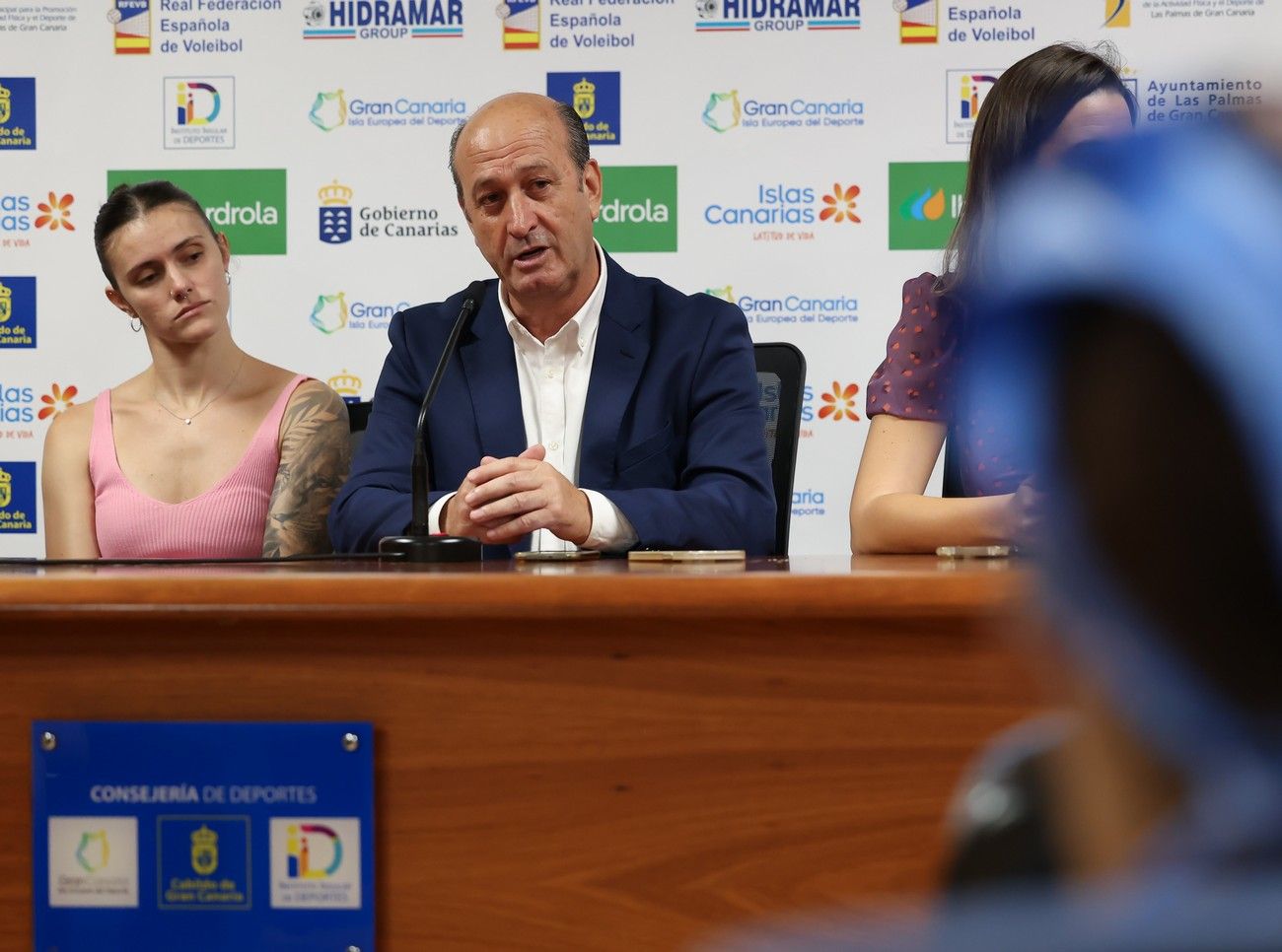 Presentación del bilateral entre España y Suiza de voleibol femenino los días 3 y 4 de agosto