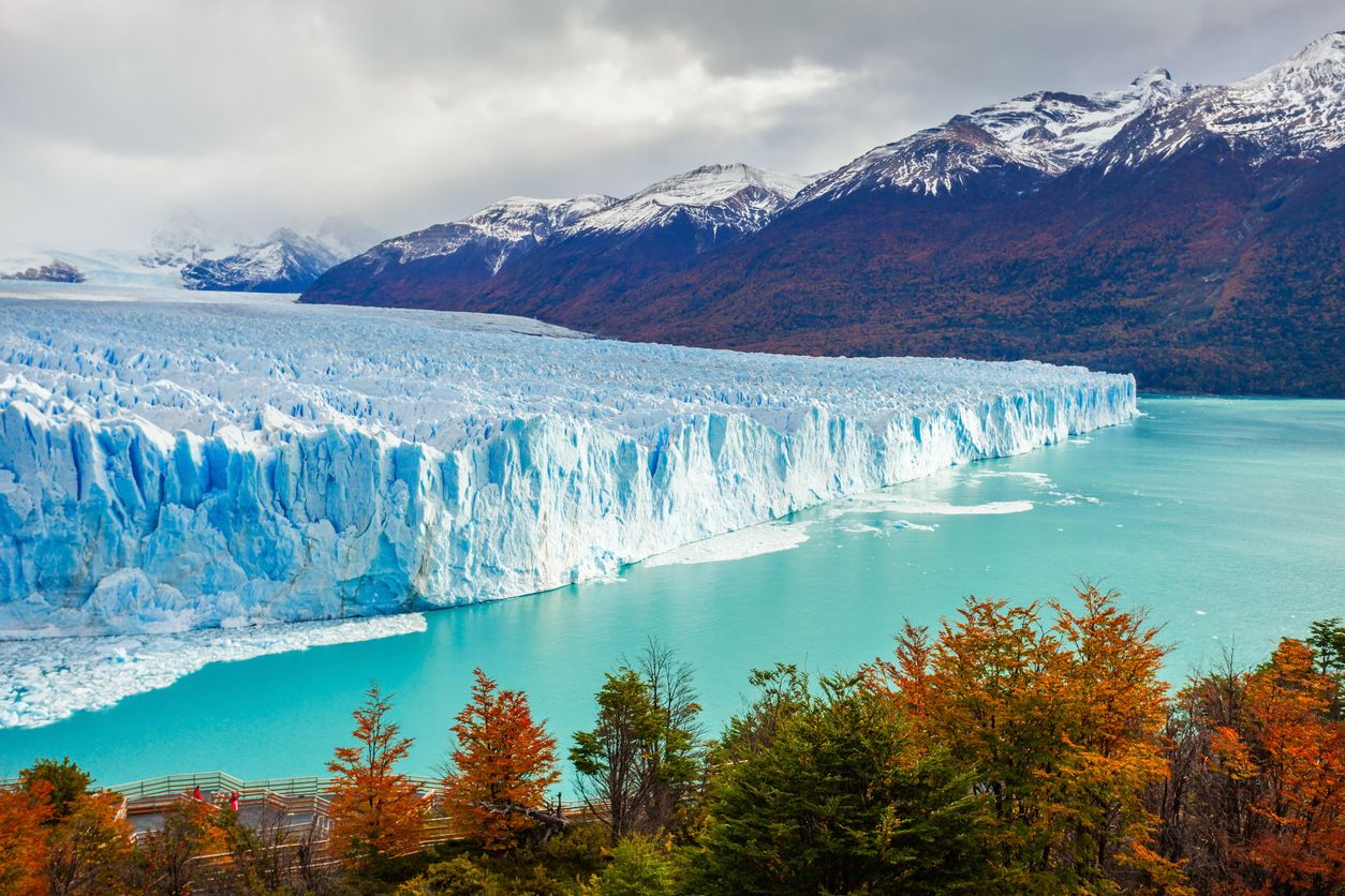 El Glaciar Perito Moreno en Argentina.