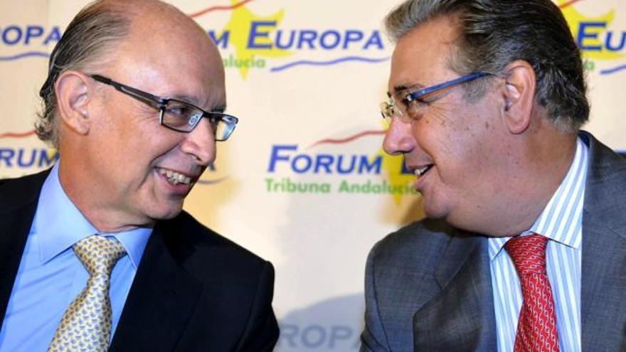 Montoro y Zoido, en ell ciclo &quot;Fórum Europa. Tribuna de Andalucía&quot;.