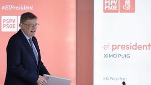 Desayuno informativo del president de la Generalitat, candidato a la reelección y secretario general del PSPV-PSOE, Ximo Puig.