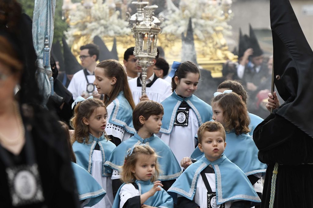 Procesión de los Servitas este Viernes Santo en Murcia, en imágenes