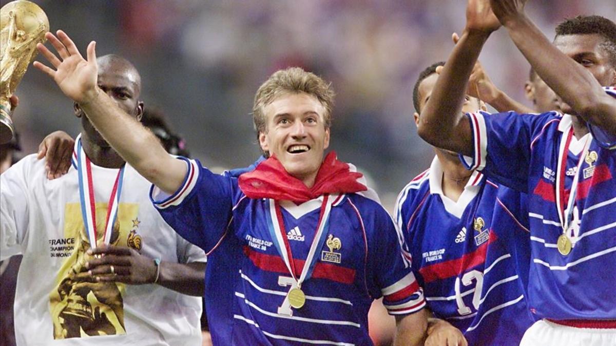 Deschamps fue titular indiscutible para Francia en el Mundial de 1998