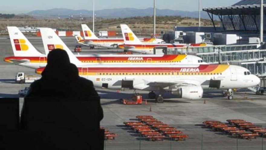 Los pilotos de Iberia secundan su segunda jornada de huelga en este mes