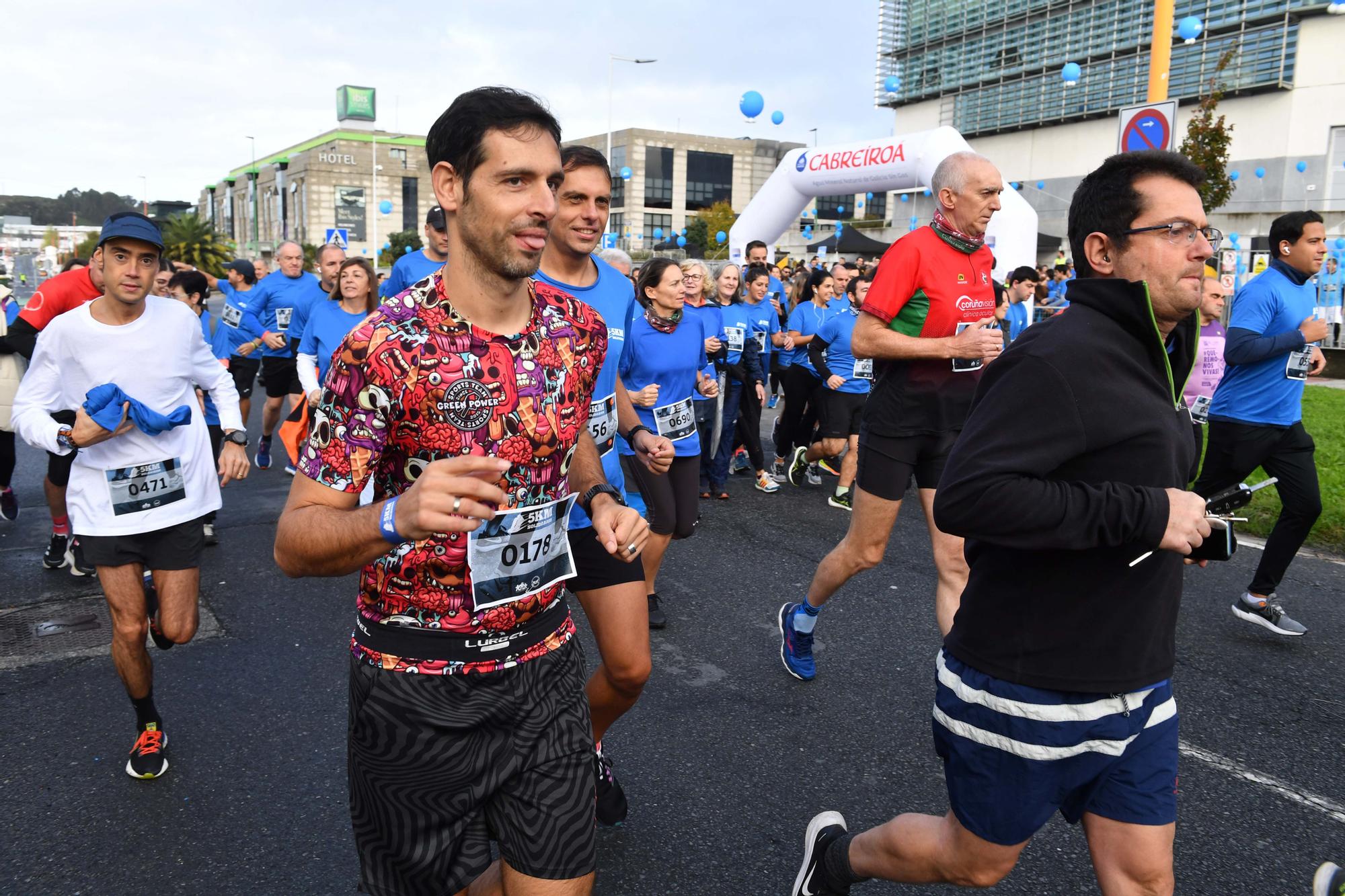 La carrera 5KM Solidarios en Agrela y con la salida en la fábrica de Estrella