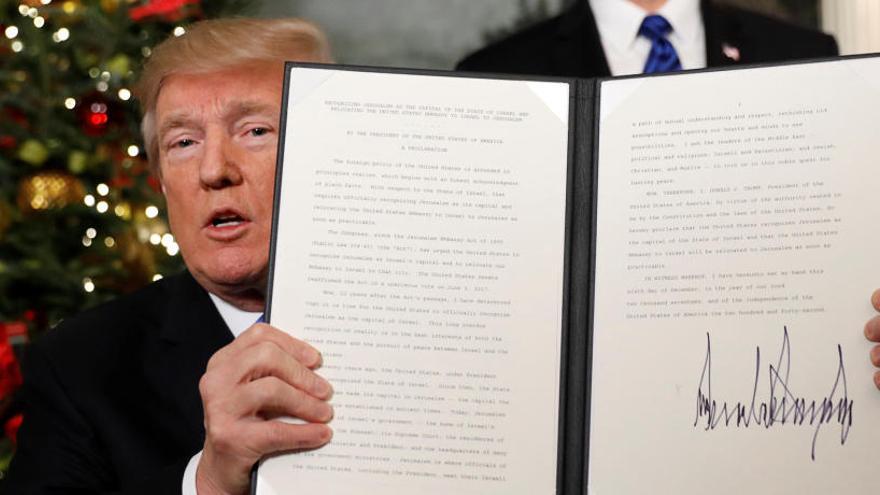 Trump reconeix oficialment Jerusalem com a «capital d&#039;Israel»