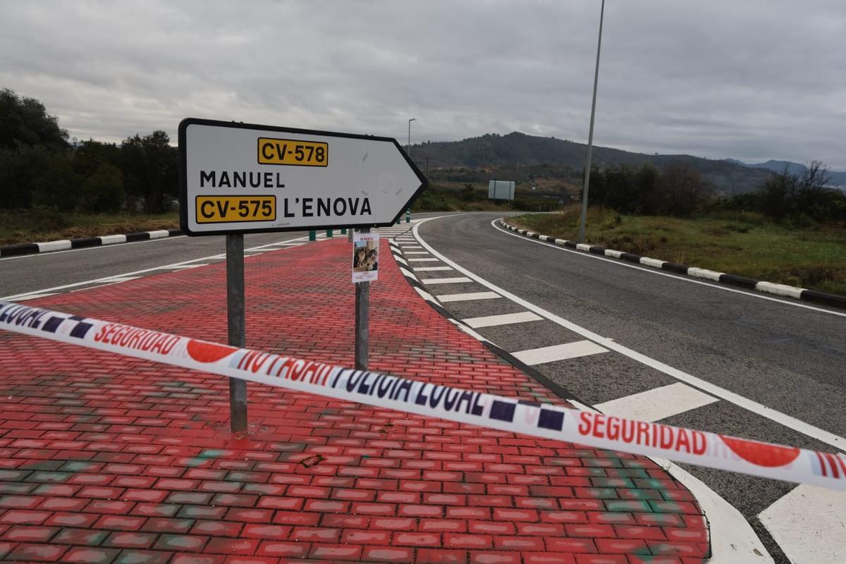 Carreteras cortadas en Valencia o con problemas para la circulación por las lluvias.