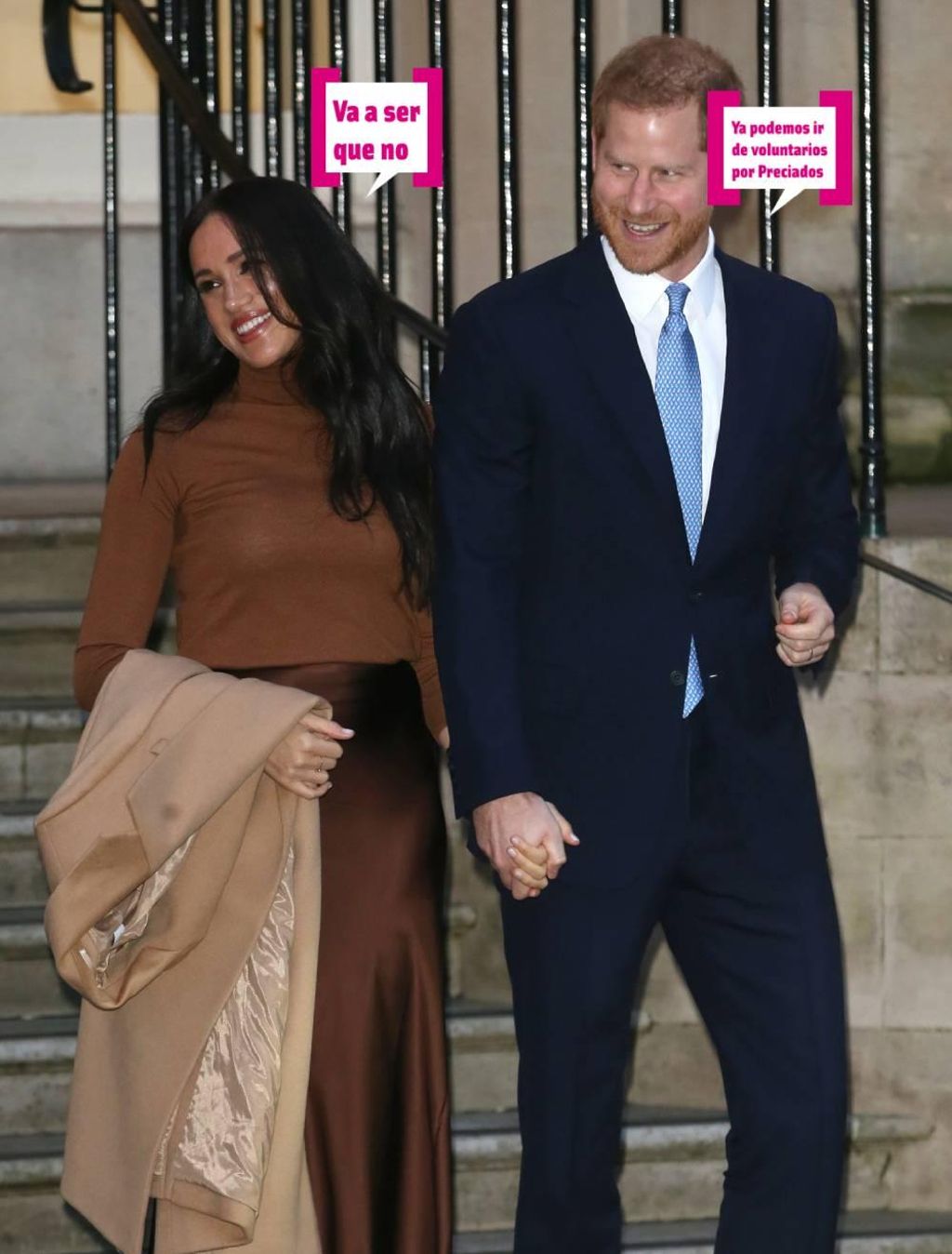 Meghan Markle y el Príncipe Harry en un evento