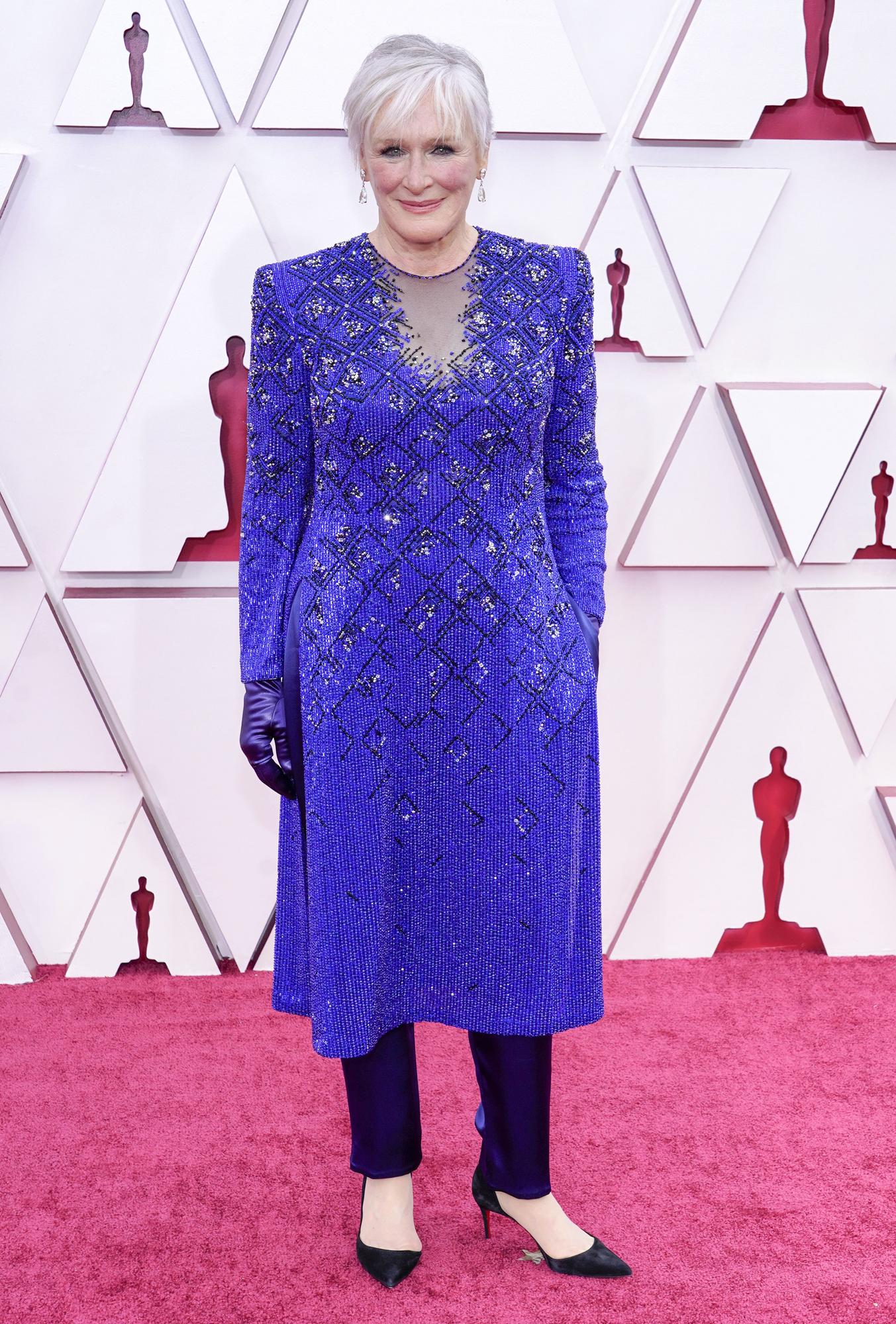 Glenn Close, en la alfombra roja de los Premios Oscar
