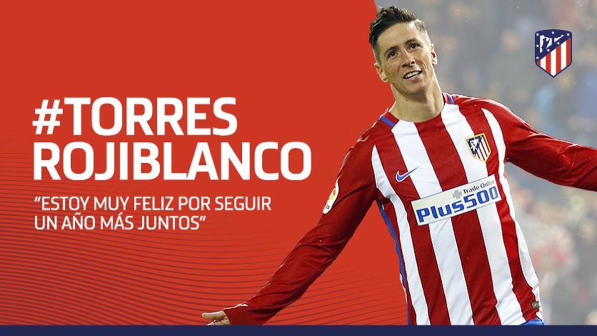 Fernando Torres ha renovado con el Atlético