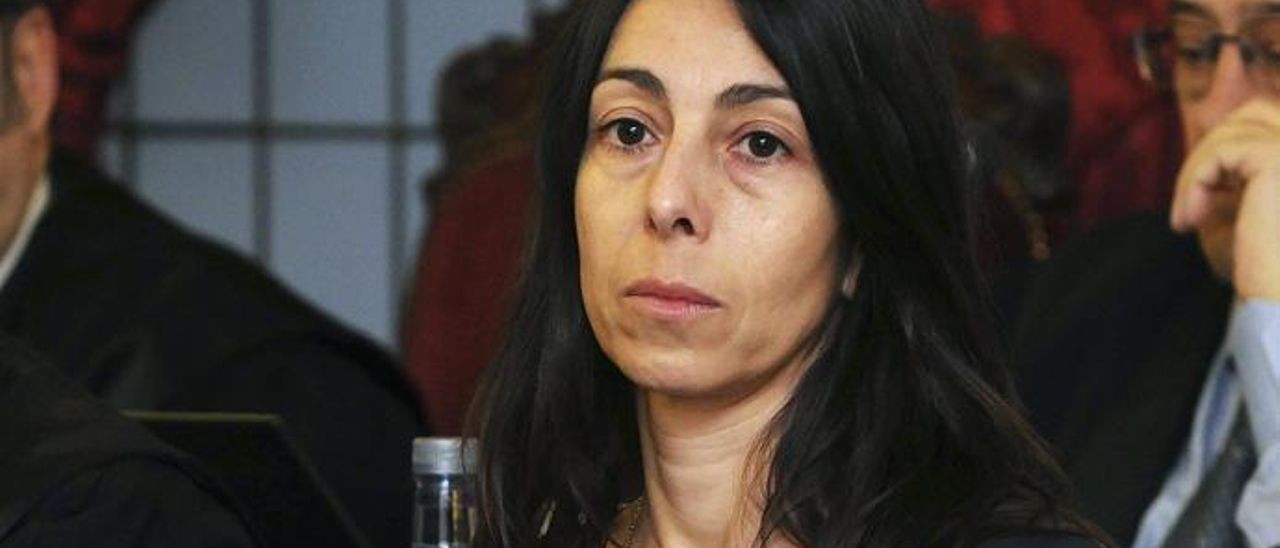 Raquel Gago, durante el juicio