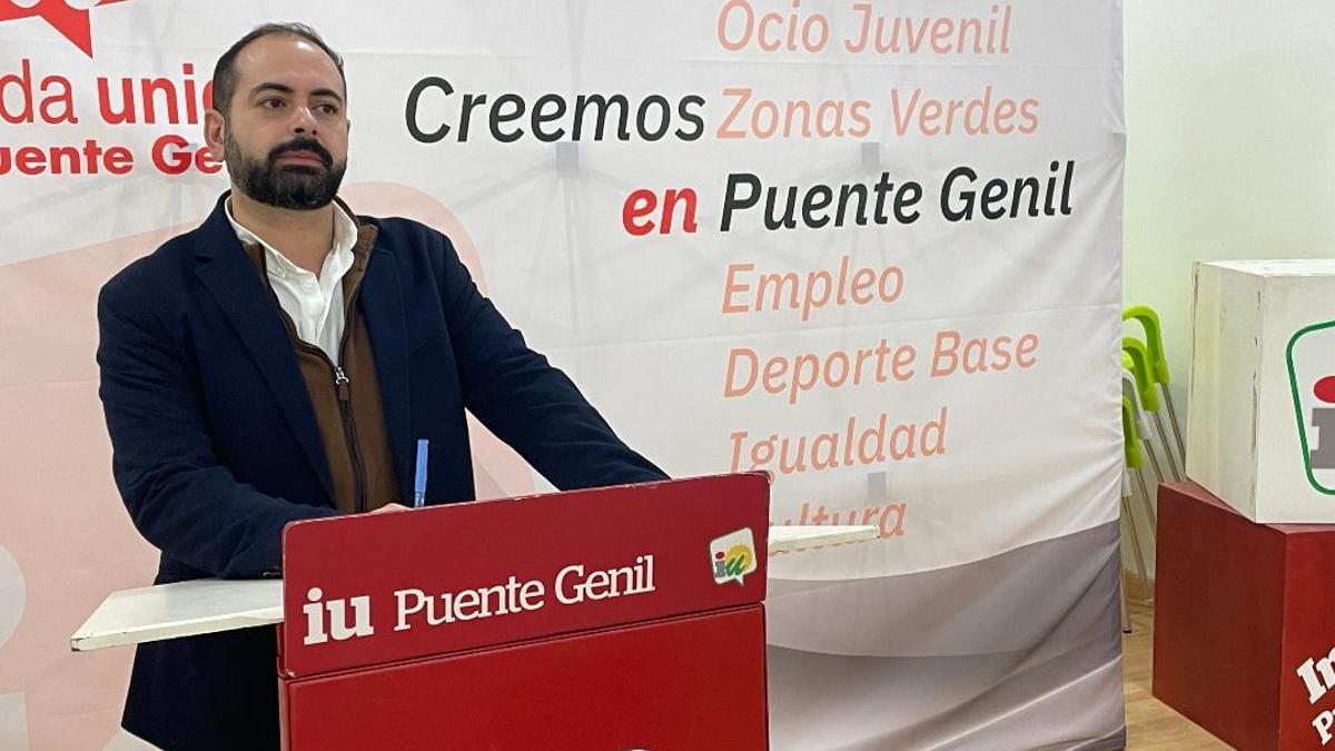 Jesús David Sánchez, durante la rueda de prensa.