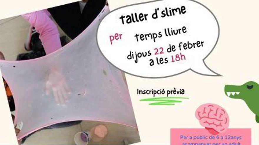 Taller de slime, amb Temps Lliure