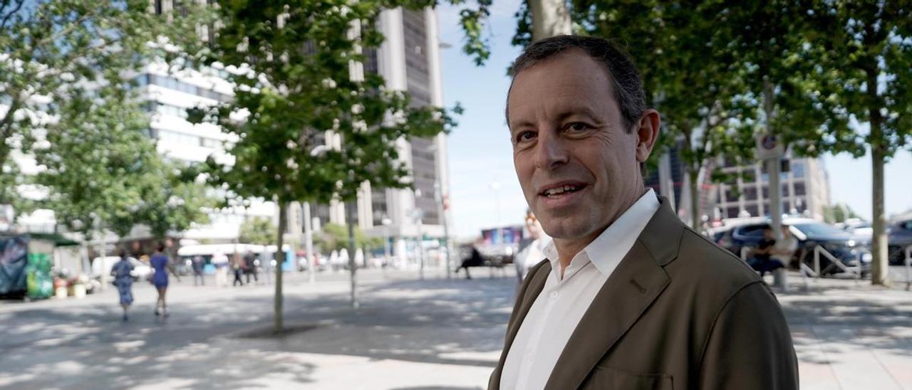 Sandro Rosell en los juzgados de Plaza Castilla.