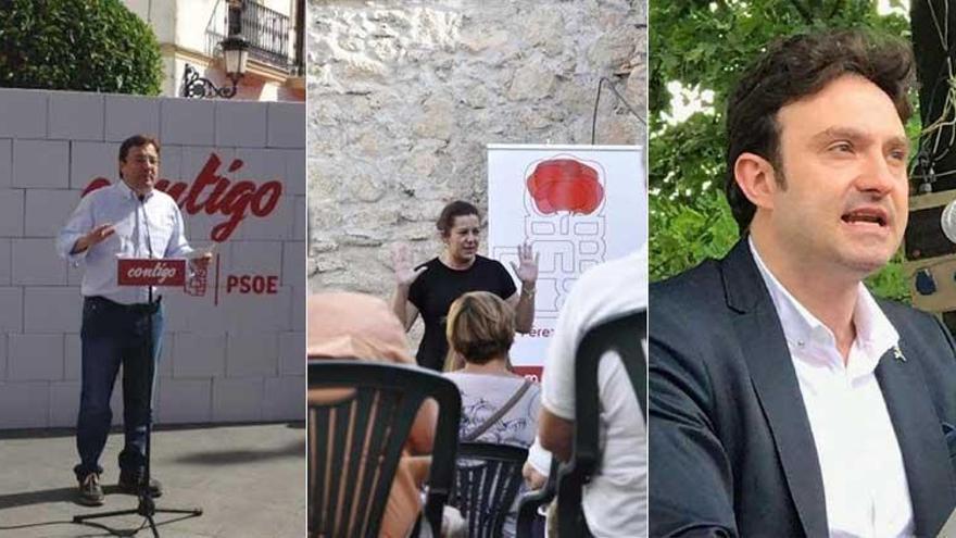 Los tres candidatos a dirigir el PSOE extremeño celebran un debate televisado por su web