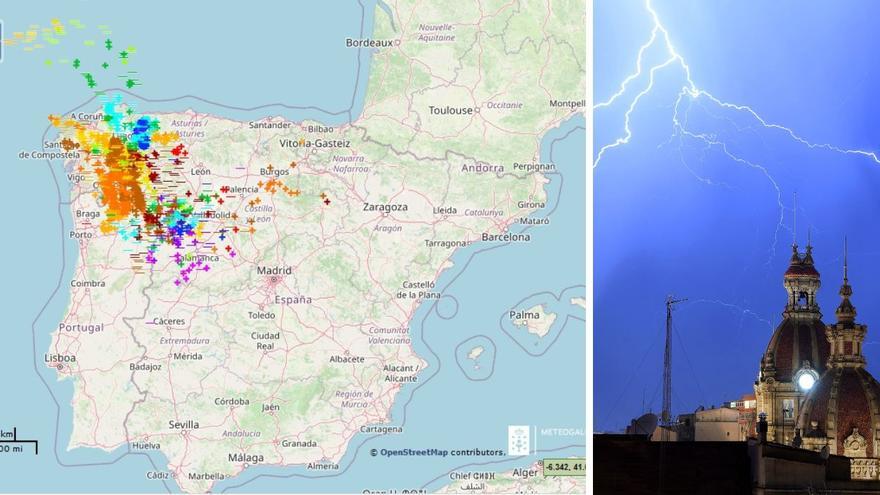 Cuatro mil rayos alumbraron el cielo gallego