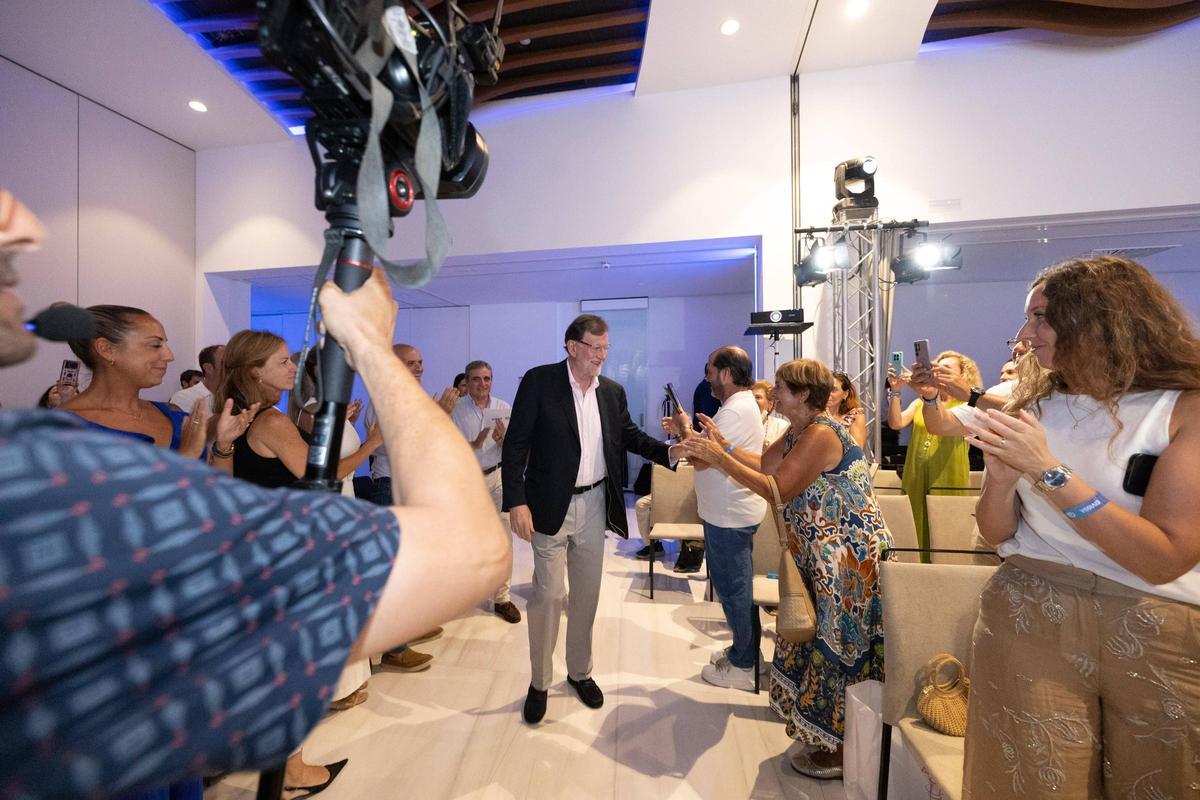 Mira aquí todas las imágenes de la visita del expresidente Mariano Rajoy en Ibiza