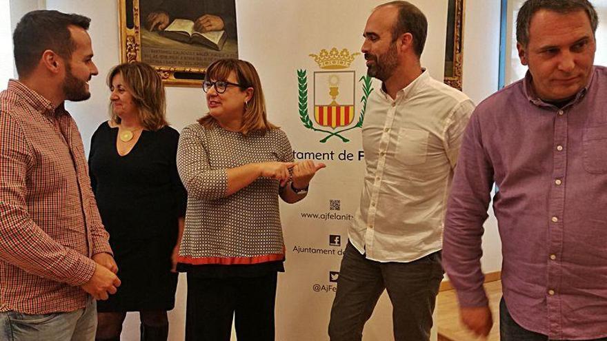 Instante de la presentación de ayer en el Ayuntamiento.