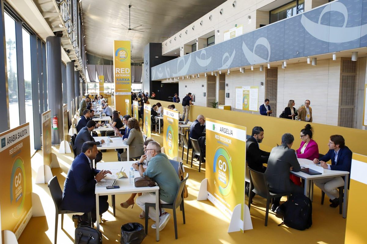 Reuniones entre empresas en las instalaciones de IFA.
