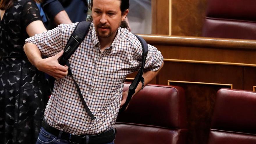 Pablo Iglesias en el Congreso.