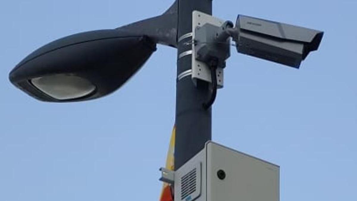 Una de las cámaras instaladas en Calp