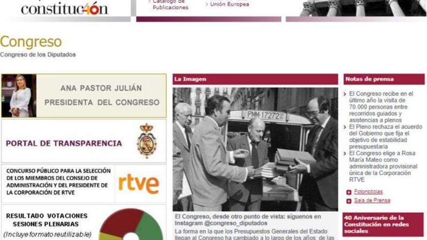 La nueva página web del Congreso costará 1,59 millones