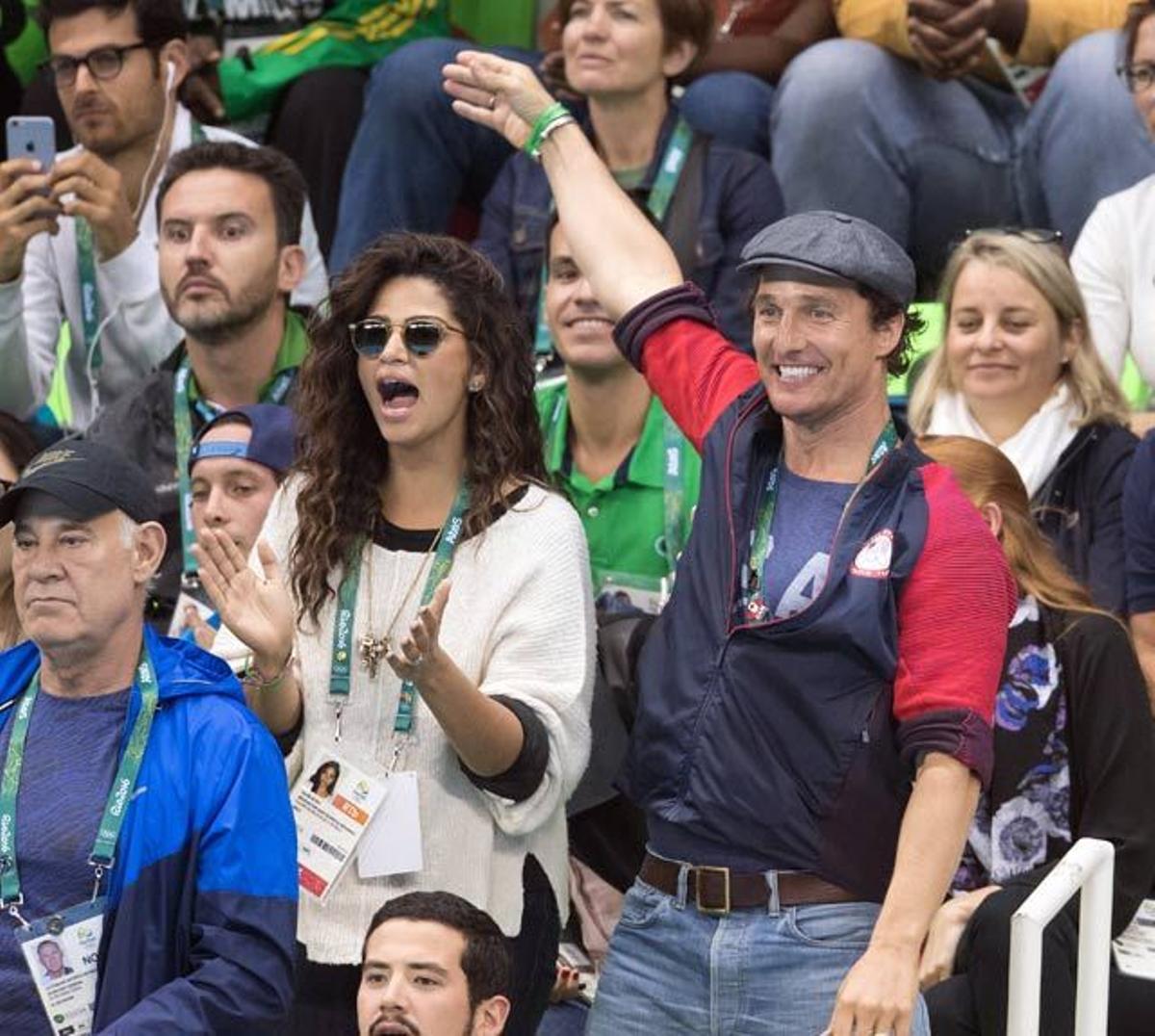Matthew McConaughey y Camila Alves disfrutan de los Juegos Olímpicos en Río