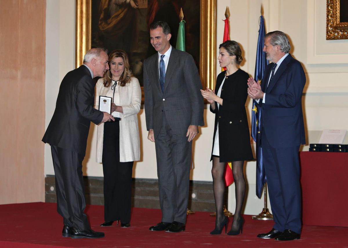 Letizia Ortiz en la entrega de las Medallas de Oro al Mérito en las Bellas Artes en Sevilla