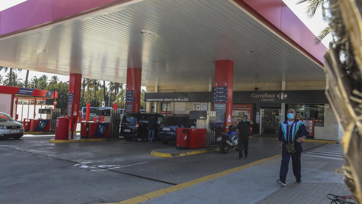 La gasolinera de la estación de autobuses