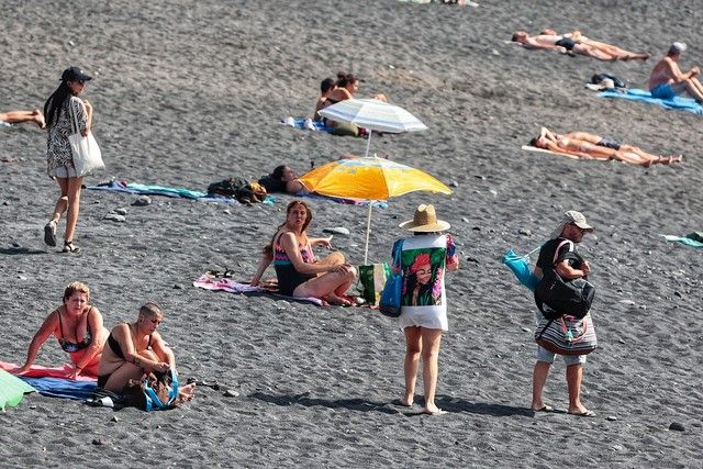 Playa Jardín, en Puerto de la Cruz