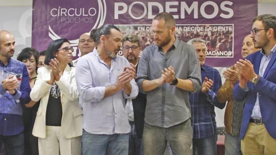 Tauste, en la presentación de la candidatura de Podemos.