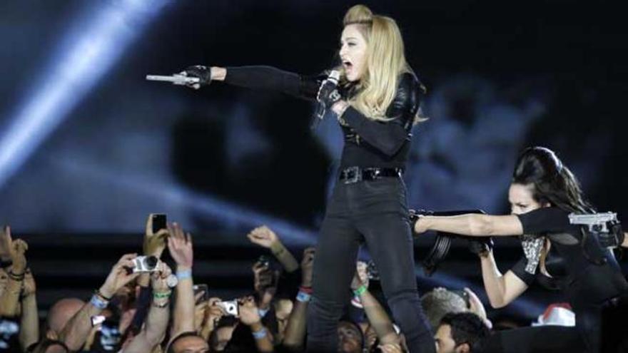 La cantante Madonna en un concierto