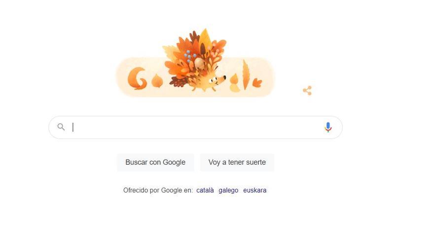 Google dedica su &#039;doodle&#039; a la llegada del otoño