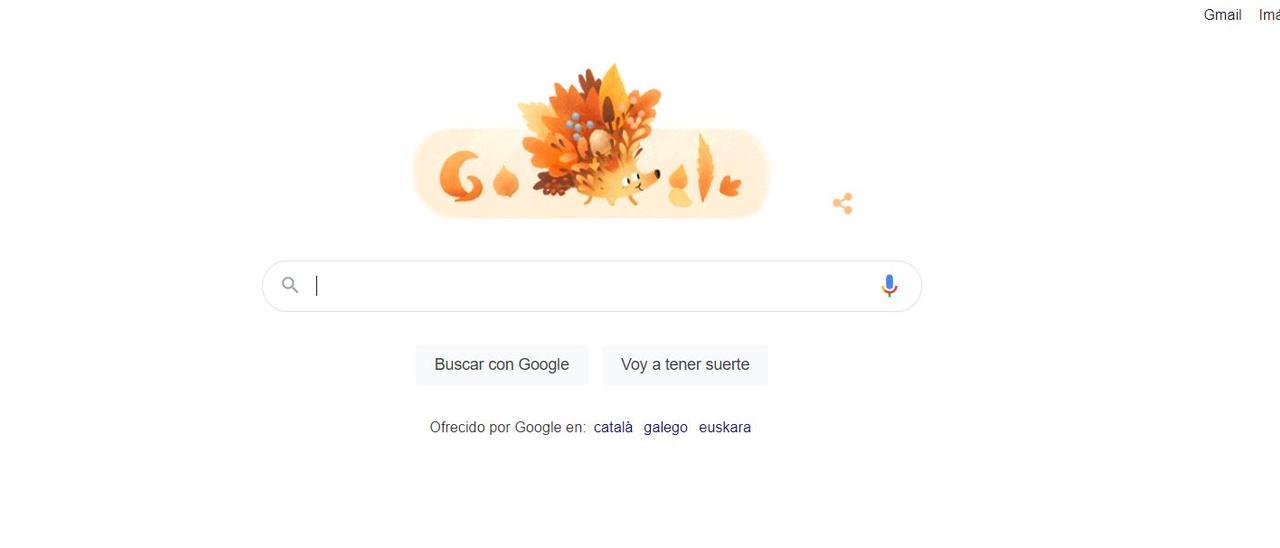 Google dedica su &#039;doodle&#039; a la llegada del otoño.