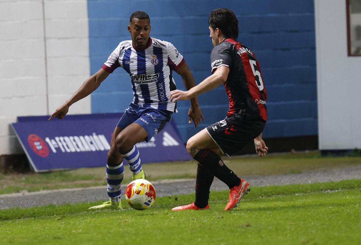Quicala, durante el partido de la primera vuelta ante el Arenas de Getxo.