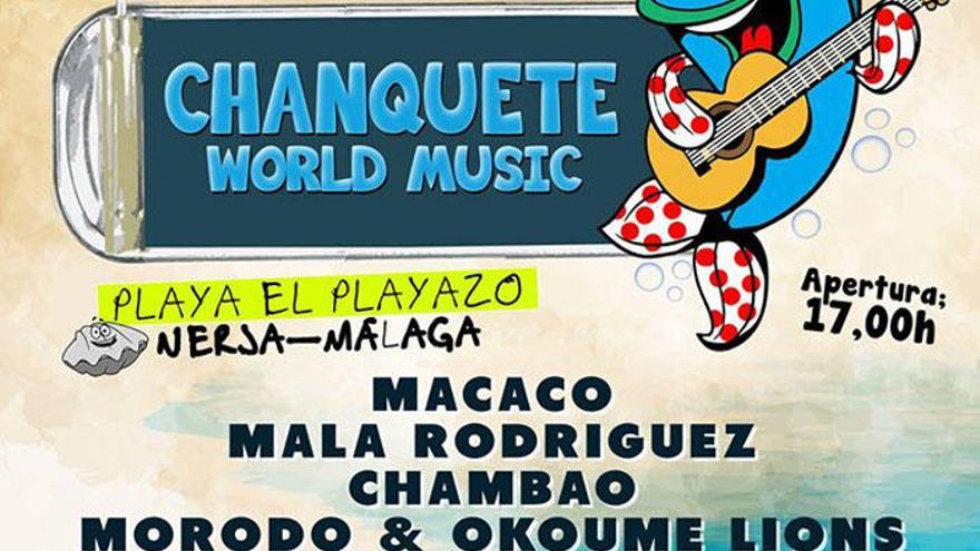 Detalle del cartel de la primera edición del Chanquete World Music.