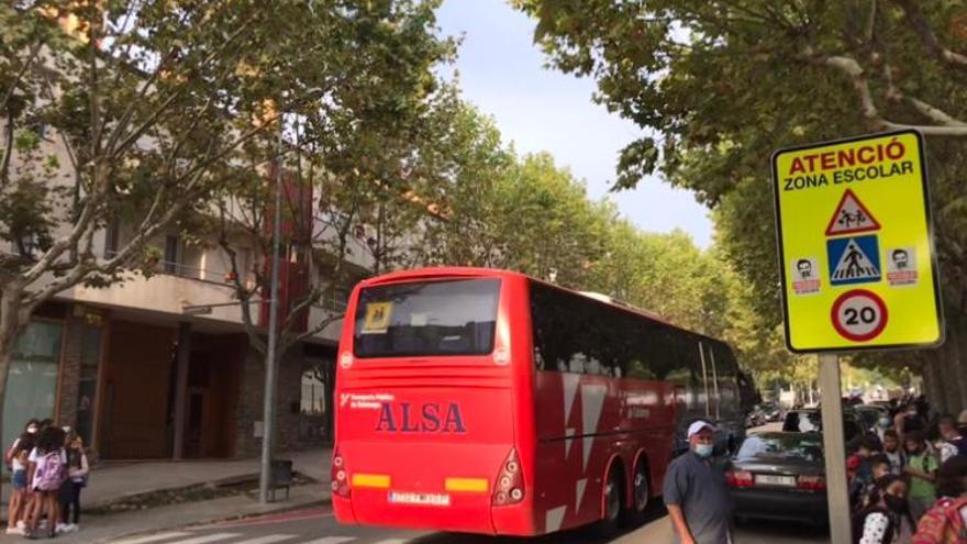 Un autobús de transport escolar del Solsonès