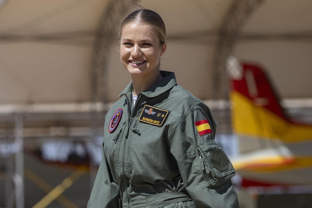 La princesa Leonor en una imagen de archivo en la Academia General del Aire de San Javier