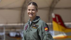 La princesa Leonor en una imagen de archivo en la Academia General del Aire de San Javier (Murcia). EFE/Marcial Guillén. FAMILIA REAL ESPAÑOLA. EJERCITO