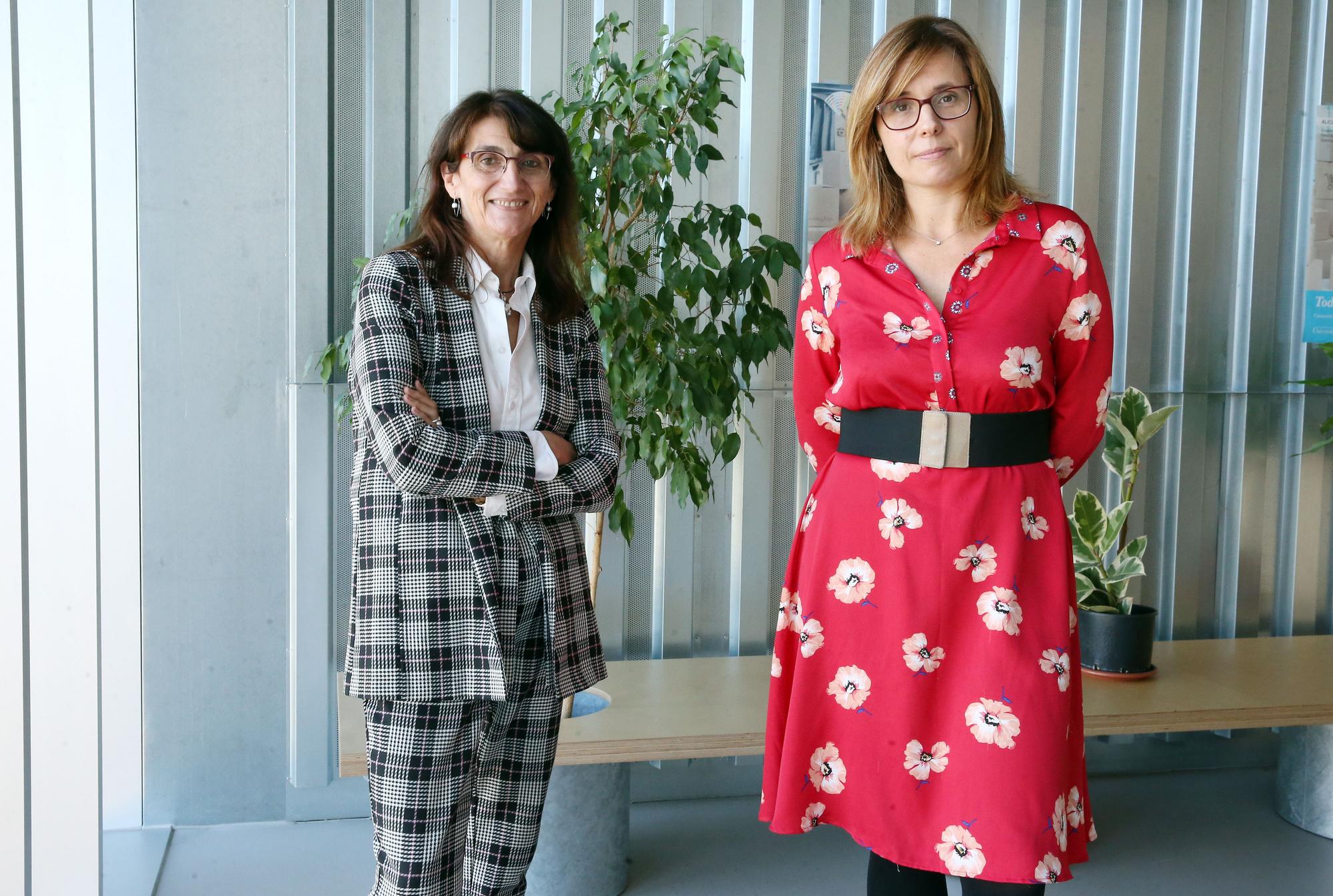 Las investigadoras principales del proyecto Ángeles Sanromán y Marta Pazos.