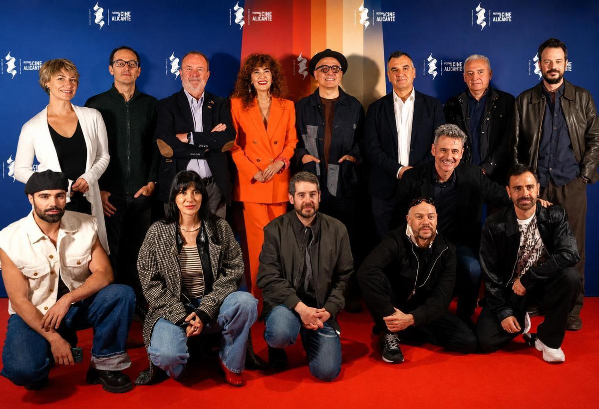 Foto de familia en la presentación del Festival de Cine de Alicante en la Escuela Universitaria de Artes TAI en Madrid