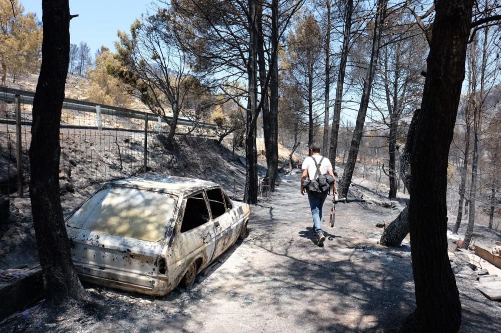 Así ha quedado la zona tras el incendio.